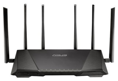 Trådlös router Asus RT-AC3200 Tri-Band Wireless AC3200 med 4-port Gigabit switch, 2xUSB med 3G/4G-stöd