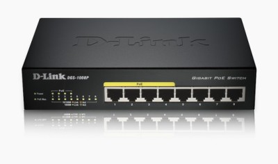 D-Link DGS-1008P 8-port Gigabit med 4-port PoE