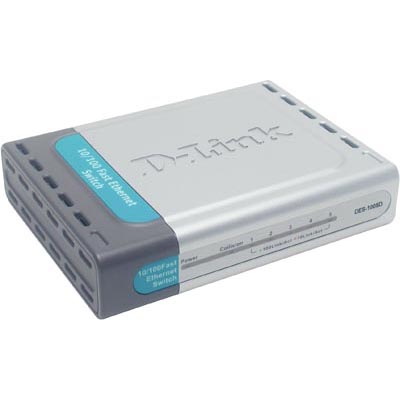 D-Link DES-1005D, 5-port, 100 Mbit
