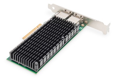 Digitus Intel X540, PCI-E 2.1, 2xGigabit, kylfläns, inkl. Low Profile-plåt#2