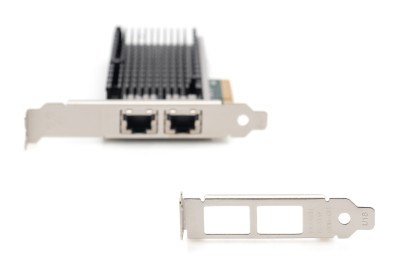Digitus Intel X540, PCI-E 2.1, 2xGigabit, kylfläns, inkl. Low Profile-plåt#3