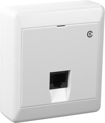 ELKO RJ45 uttag, enkelt utanpåliggande, Cat.6, oskärmat