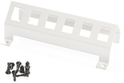 Monteringsplåt RJ-45, för keystone - vit