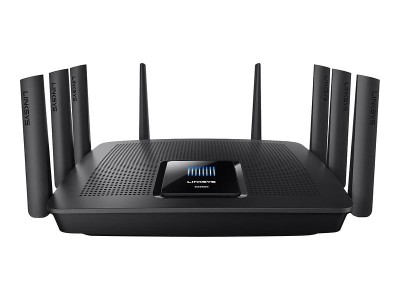 Trådlös router Linksys EA9500 Tri-Band Wireless AC5400 med 8-port Gigabit switch, 2xUSB, Smart Wi-Fi