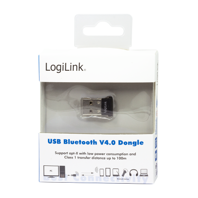 LogiLink BT0037 Bluetooth 4.0 + EDR USB Adapter, Class 1 (100 meter), 3Mbit, aptX#2