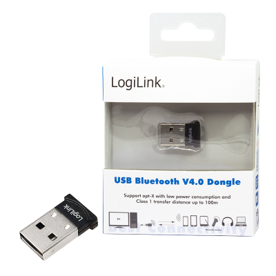 LogiLink BT0037 Bluetooth 4.0 + EDR USB Adapter, Class 1 (100 meter), 3Mbit, aptX#1