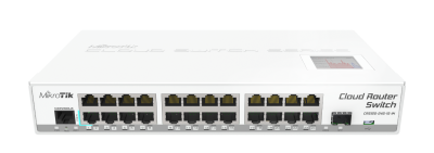 MikroTik Cloud Router Switch 125-24G-1S-IN,&nbsp;24-port Gigabit + 1 SFP, Layer 3, RouterOS