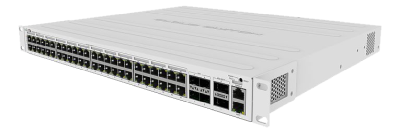 MikroTik Cloud Router Switch CRS354-48P-4S+2Q+RM, 48-port Gigabit PoE+ 750W, 4xSFP+ 10Gbe, 2xQSFP+ 40Gbe