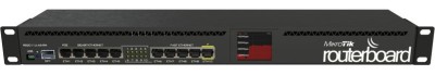 MikroTik RouterBoard RB2011UiAS-RM, 5xGigaLAN+5xLAN, 1xPoE ut, pekskärm, rackmonterad