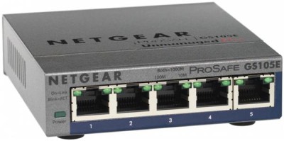 Netgear ProSafe GS105Ev2, 5-port, Gigabit, Web Managed