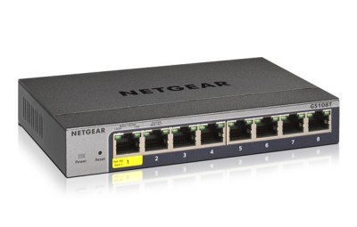 Netgear ProSafe GS108Tv3, 8-port, Gigabit, managed