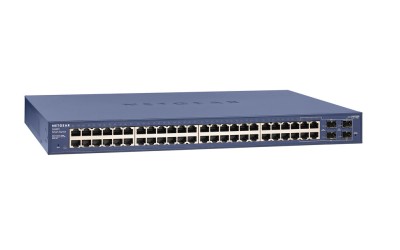 Netgear GS748T-500EUS ProSafe Smart Managed Switch, 48-port Gigabit + 4 SFP, rackmonterad