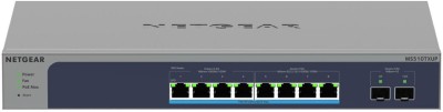 Netgear MS510TXUP Multi-Gigabit Smart Switch, 4-port 2.5GbE + 4-port 10GbE (samtliga 8 portar Ultra60 PoE++) + 2x10Gbe SFP+, rackmonterbar, 295W