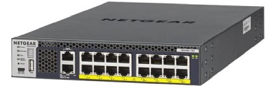 Netgear ProSafe M4300-16X, 16-port 10Gbe PoE+ 199W, rackmonterbar