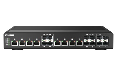 QNAP QSW-IM1200-8C, 8-port 10Gbe LAN/SFP+ combo + 4x10Gbe SFP+