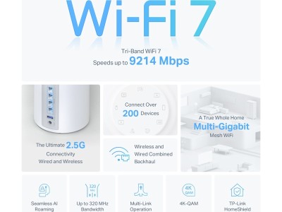 TP-Link Deco BE65 Whole Home Mesh WiFi 7 System, Tri-Band BE9300, 1-pack#3