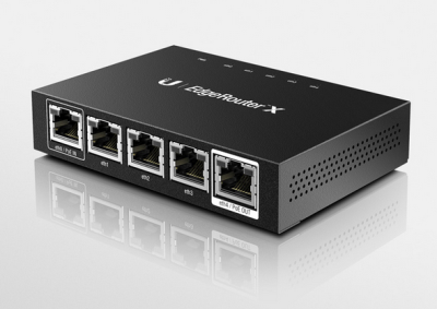 Ubiquiti EdgeRouter X, 4-port Gigabit Router med passiv PoE