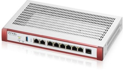 ZyXEL USG FLEX 200H, 2x2.5GbE + 6xLAN Gigabit definierbara, Nebula, inkl. 1 år Security-licens