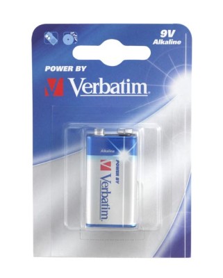 Batteri Verbatim 9V alkaliskt, 6LR61, 1-pack