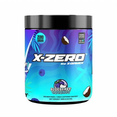 Energidryckspulver X-Zero 160 gram Blueberry & Coconut