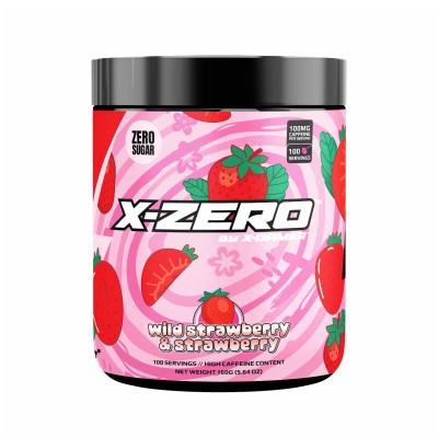 Energidryckspulver X-Zero 160 gram Wild Strawberry & Strawberry
