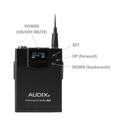 AUDIX AP41BPA, Wireless Microphone System, Beltpack + Reciever Kit#4