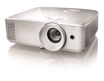 Optoma EH412x, DLP laser, Full HD 1920x1080, 3D, 4500 ANSI lumen, HDR, 22000:1, fjärrkontroll med laserpekare, 2xHDMI/ljud-ut/RS232, högtalare