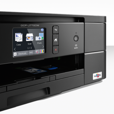 Brother DCP-J772DW, skrivare + scanner + kopiator, 12/10 ipm ISO, 1200x1200 dpi scanner, duplex, AirPrint, USB/WiFi - Svart#4