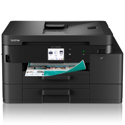 Brother MFC-J4550DW, skrivare + scanner + kopiator + fax, 20/19 ipm ISO, 1200x2400 dpi scanner, duplex, ADM, AirPrint, USB/LAN/WiFi/NFC, dubbla pappersfack#1