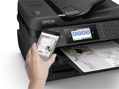 Epson WorkForce WF-7720TWF, A3 skrivare + scanner + kopiator + fax, 18/10 ppm ISO, 1200x2400 dpi scanner, duplex, AirPrint, USB/LAN/WiFi#2