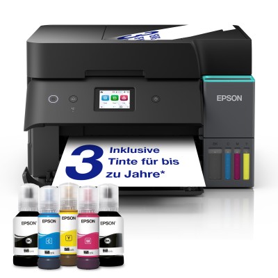 Epson EcoTank ET-4950, skrivare + scanner + kopiator + fax, 18/9 ppm ISO, 1200x2400 dpi scanner, duplex, display, ADF, AirPrint, USB/LAN/WiFi#2
