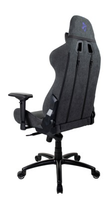Arozzi Verona Signature Soft Fabric - Svart med Blå logo#2