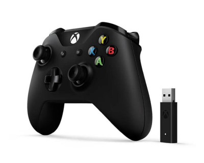 Microsoft Xbox ONE Controller V2 med trådlös adapter för PC - Svart#2