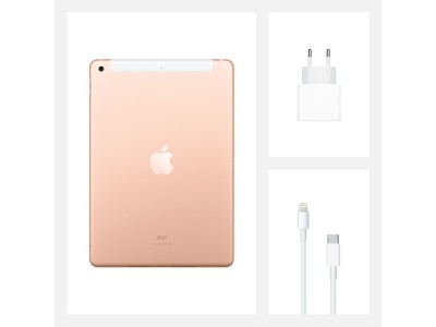 Apple iPad (2020) 10,2 tum Wi-Fi + Cellular 128 GB - Guld#4