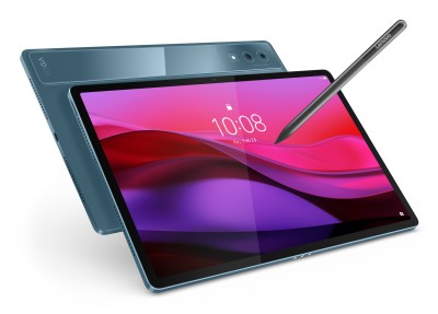Lenovo Yoga Tab Plus, 12.7" 3K LTPS 144Hz, 256 GB, Android 14, inkl. penna och tangentbordsfodral