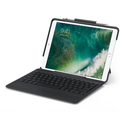 Logitech Slim Combo, smart connector, iPad Pro 10.5", bakbelyst & löstagbart tangentbord, pennhållare, Bluetooth, nordiskt#1