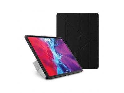 Pipetto iPad Pro 12,9-tum (2020) TPU Origami-fodral - Svart#1