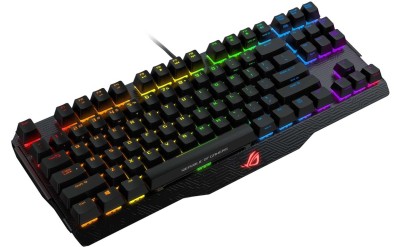 Asus ROG Claymore CORE, Cherry MX Red, Aura RGB bakbelysning, USB, nordiskt - Svart