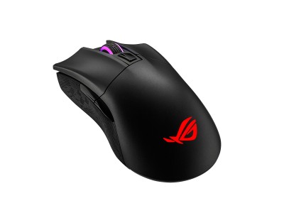Asus ROG Gladius II Wireless, 5 knappar, 16000 dpi, RF/Bluetooth, Aura Sync RGB - Svart#1