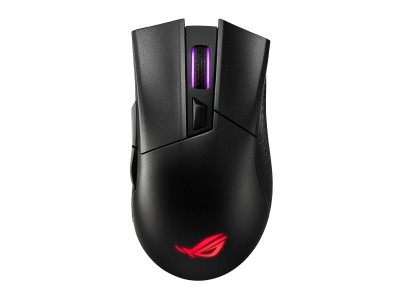 Asus ROG Gladius II Wireless, 5 knappar, 16000 dpi, RF/Bluetooth, Aura Sync RGB - Svart#2