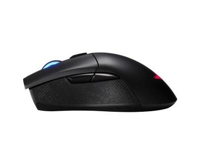 Asus ROG Gladius II Wireless, 5 knappar, 16000 dpi, RF/Bluetooth, Aura Sync RGB - Svart#3