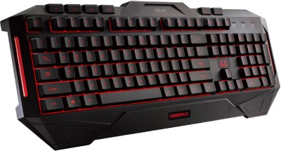 Asus Cerberus Gaming Keyboard, röd bakgrundsbelysning, USB, nordiskt