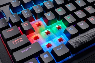 Corsair Gaming K68 RGB, Cherry MX Red, RGB bakgrundsbelysning, spillsäkert, nordisk#2