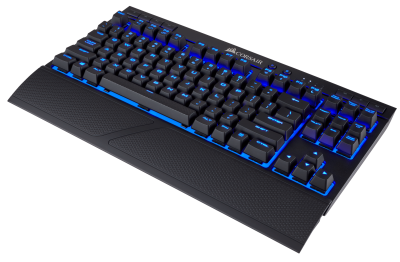 Corsair Gaming K63 Wireless Mechanical Gaming Keyboard, Cherry MX Red, Blå LED, USB, nordiskt - Svart