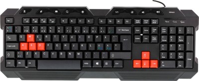 Paket: Deltaco GAMING Kit, 4-i-1, tangentbord+mus+musmatta+headset - Svart/röd#2