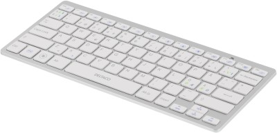 Trådlöst minitangentbord Deltaco, Bluetooth - Vit/silver
