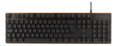 Deltaco GAMING Tangentbord, membranbrytare, Orange LED, USB, nordiskt - Svart#2
