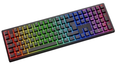 Ducky Zero 6108 Classic Fullsize Wireless (Tri-mode) RGB, Cherry MX2A Speed Silver - Svart#1