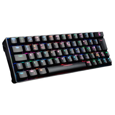 Fourze GK60 Gaming Keyboard 60%, USB-C/Bluetooth, RGB - Svart#1