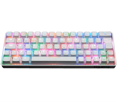 Fourze GK60 Gaming Keyboard 60%, USB-C/Bluetooth, RGB - Vit#1